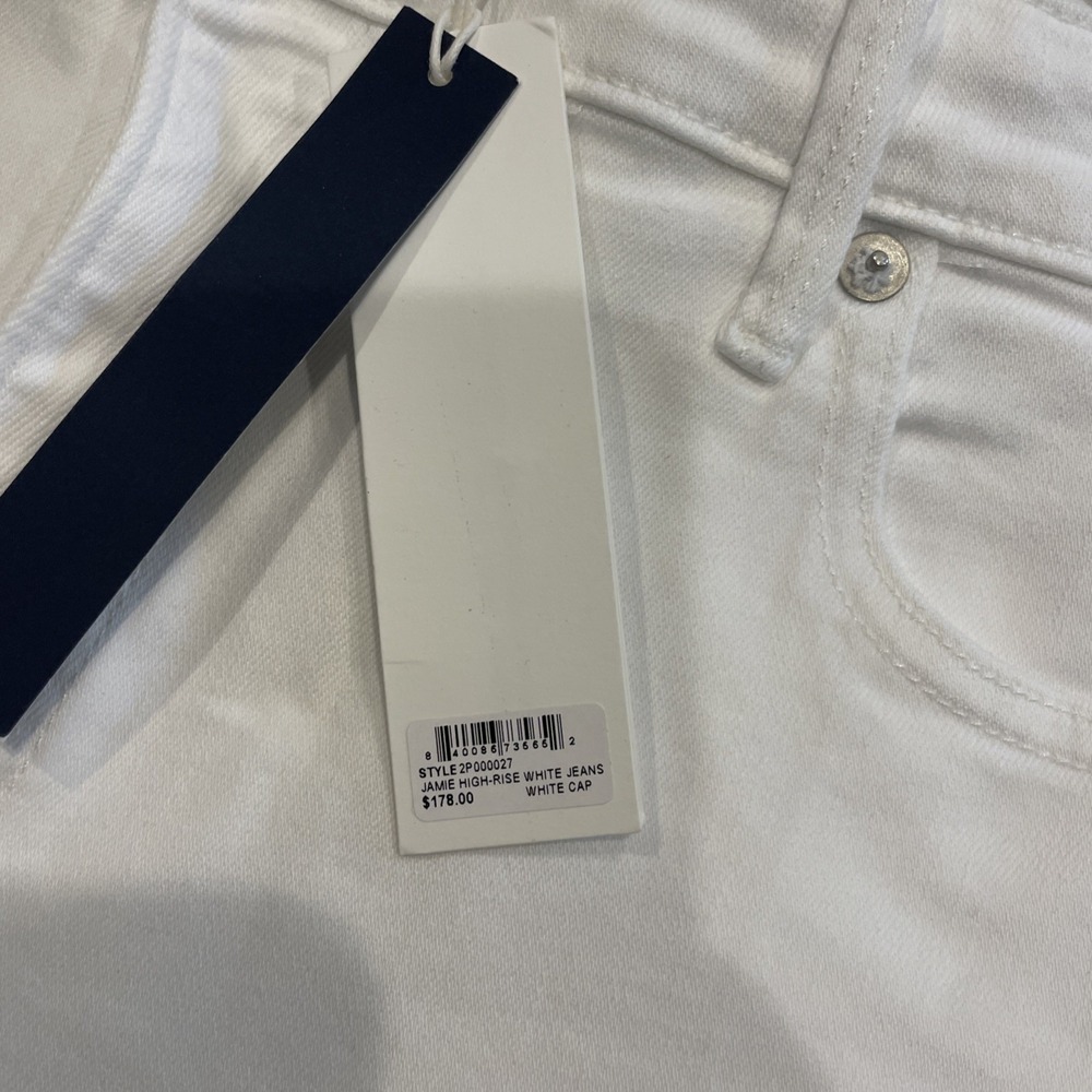 NEW Vineyard Vines Jamie High Rise Skinny Jeans In Ecru/Ivory Womens Size 34 - Picture 2 of 5
